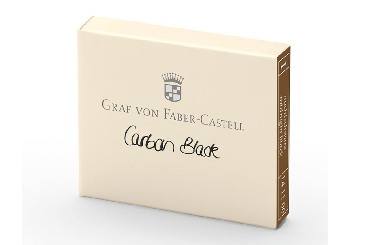 Graf von Faber-Castell Inktpatronen Carbon Black 6x